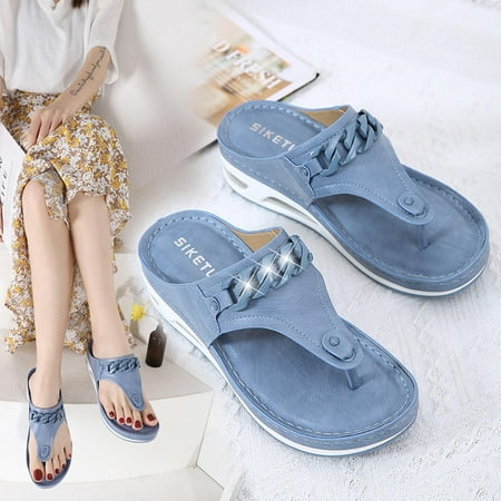 

Women s Ladies Fashion Casual Sandals Shoes Outdoor Flip Flops Beach Wedges Slippers