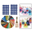 thumbnail image 3 of 24 piezas 24 colores Navidad Navidad 24 días arpillera dulces Yuyangstore Bolsas con cordón, 3 of 8