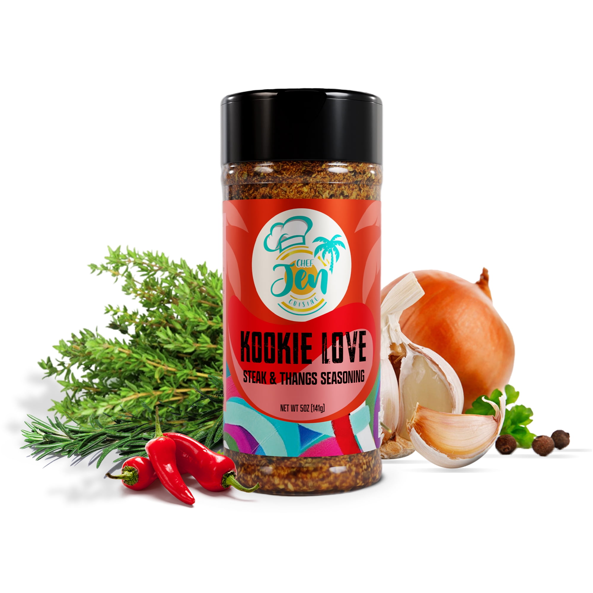 Chef Jen Cuisine Kookie Love Steak & Thangs Seasoning, 5 oz