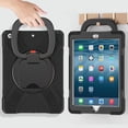 thumbnail image 4 of iPad Air2 iPad 5 iPad 6 Case 6th/5th Gen 9.7'' 360°Rotatable Stand with Shoulder Strap Handle Pencil Holder Heavy Duty Shockproof Silicone Protective Case, 4 of 8