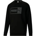 thumbnail image 5 of PUMA Mens Fleece Split Graphic Crew Neck Sweatshirt Casual (Black, Medium), 5 of 6
