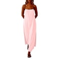 thumbnail image 6 of Holiday Dress Women Ndbuld Ladies' Casual And Fashionable Solid Color Sleeveless Camisole Dress Pink XXL, 6 of 6