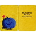 thumbnail image 2 of Pictura Puffy Blue Cat Holding Pink Flower Mother's Day Card for Mom, 2 of 2