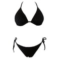 thumbnail image 1 of Traje de Baño Ocean Pacific para Mujer Bikini con Crochet y Cintas Ajustables en Top y Bikini Negro Talla M 2 Piezas, 1 of 4
