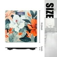 thumbnail image 2 of Bathroom Scale, Highly Accurate Digital Body Scale,Precisely Measures Weight up to 400 lbs-Orange And White Floral Pattern With Leaves, 2 of 4