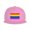 Pink, variant on Snapback Hat Gay-Pride Flag Adjustable Flat Bill Brim Hat for Men Women Casual Wear Gray