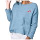 thumbnail image 2 of Puntoco Suéter Jersey De Color Sólido para Mujer Suéter De Amor En El Pecho Suéter De Cuello Redondo Liquidación De Navidad Puntoco Puntoco-910, 2 of 7