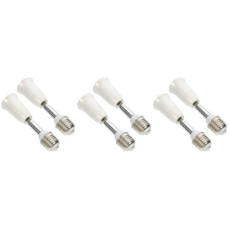 

6pcs E26/E27 Light Socket Extender 5.5 inch Light Bulb Socket Adapter Flexible Adjustable 360° Bendable Light Socket Extension Converter