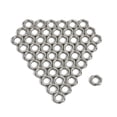thumbnail image 5 of 50 piezas de aleación de zinc de tuerca de diente fino tuerca ligera tuerca fina de 8 mm para instrumento de bajo de guitarra Jack (plata), 5 of 5