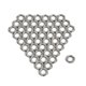 thumbnail image 4 of 50 piezas de aleación de zinc de tuerca de diente fino tuerca ligera tuerca fina de 8 mm para instrumento de bajo de guitarra Jack (plata), 4 of 7