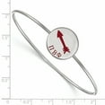thumbnail image 2 of Sterling Silver Official Licensed Greek Sororities Pi Beta Phi (???) Enameled Slip-on Bangle, 2 of 5