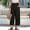 Black #06, variant on Mlqidk Palazzo Pants for Women Casual High Waist Gauze Pants Flowy Wide-Leg Cotton Linen Trousers Summer Loose Fit Solid Color Drawstring Pants with Pocket Army Green L