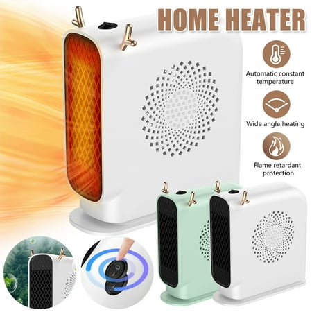 

MTFun Space Heater Reusable Portable Electric Heater 500W Small Desktop Heater Mute Personal Heater Fast Heating Room Heater Air Heater for Home Bedroom Office Desk