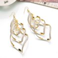 thumbnail image 6 of Opvise Earrings Sequins Skin-friendly Metal Fashion Ear Pendants for Dating, 6 of 8