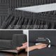 thumbnail image 5 of Juego de 3 Fundas Cubre Sala - Tejido Jacquard Elástico Fácil Lavado. Ideal para Proteger Tus Muebles - Protector de sillón - Sofa Cover (Marfil (Afelpado)), 5 of 7