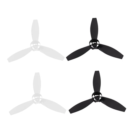 4 Propellers Props Blades For Parrot Bebop 2 Drone Black White