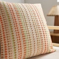 thumbnail image 3 of Striped Throw Pillow Covers Set of 2 Beige Textured Boucle Chic Morden Boho Accent Farmhouse Square Decorative Couch Pillow Covers for Home Decor Bed Sofa Living Room, 3 of 7