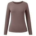thumbnail image 5 of EDFBUYKRS Long Sleeve Shirts for Women Blouse Casual Puff Sleeve Crewneck Fall Shirt Tunic Tops S, 5 of 8