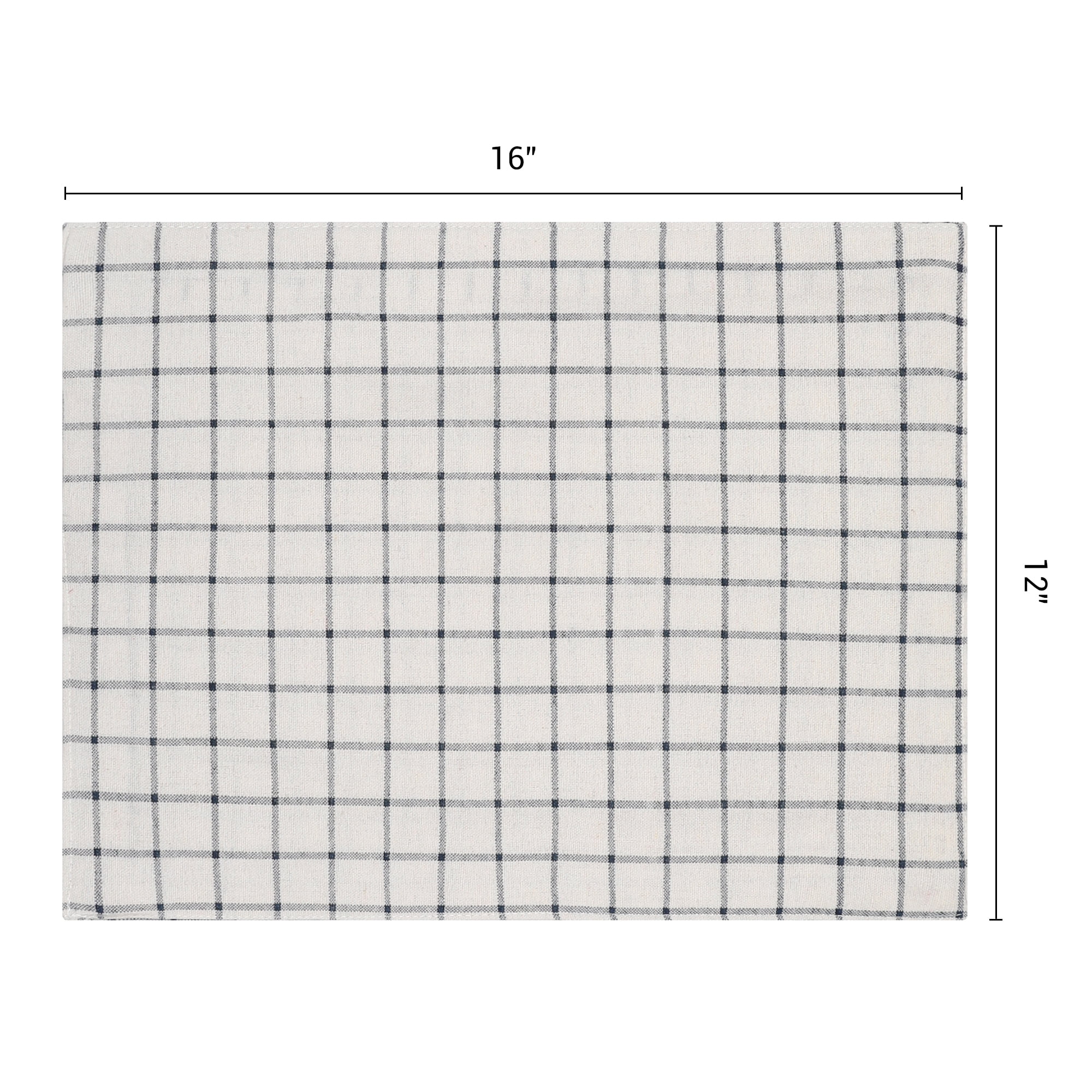 Unique Bargains 6Pcs Washable Restaurant Cloth Napkins White 16x12inch