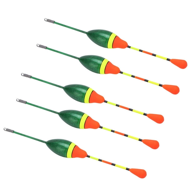 Fishing Floats,5pcs Fishing Floats Bobbers Fishing Bobbers Spring Oval  Stick Floats Highly Versatile 