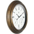 thumbnail image 2 of Infinity Instruments Noble Indoor/Outdoor Wall Clock, Antique Gold, 18.5", 2 of 7