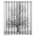 thumbnail image 1 of EREHome Snow Tree Shower Curtain Polyester Fabric Bathroom Decorative Curtain Size 60x72 Inches, 1 of 1