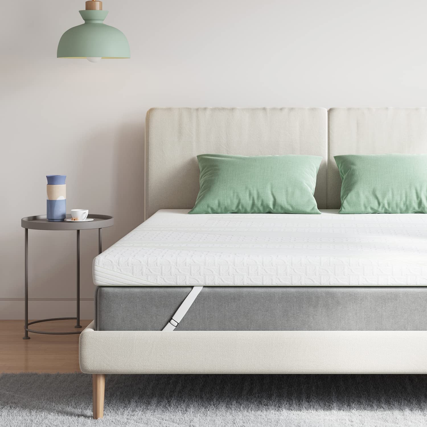 MIANYANG 4 Inch Memory Foam Mattress Topper, Medium Firm Mattress