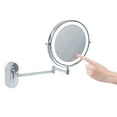 thumbnail image 3 of Mondo Medical Lighted Makeup Mirror with Magnification - 8in Wall Mounted Mirror, 3 of 7