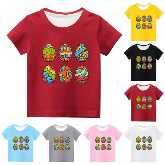 GERsome Toddler Kids T-Shirt,Unisex Baby Short Sleeve Shirt Cute Print Crewneck Summer Tee for Boys Girls 3-14 Years, 1 Pack