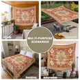 thumbnail image 6 of Orange Boho Tapestry for Bedroom Wall Hanging Tapestry, Geometric Antique Tribal Retro Ethnic Ceiling Backdrop Tapestries Poster Blanket Wall Decor for Teens Room Living Room Dorm 51" x 59", 6 of 8