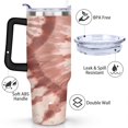 thumbnail image 3 of Cup with Handle and Straws 40 oz Vacuum Insulated Abstract Modern Oil Painting Travel Cup Birthday Present for Women Girls Daughter Mom Gifts for Him/Her Water Bottle, 3 of 7