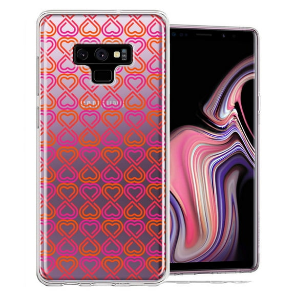 MUNDAZE For Samsung Galaxy Note 9 Infinity Hearts Design Double Layer Phone Case Cover