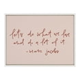 thumbnail image 3 of Kate and Laurel Sylvie Do What We Love Framed Canvas Wall Art by Maja Tomljanovic, 18x24 White, Motivational Word Art for Wall, 3 of 7