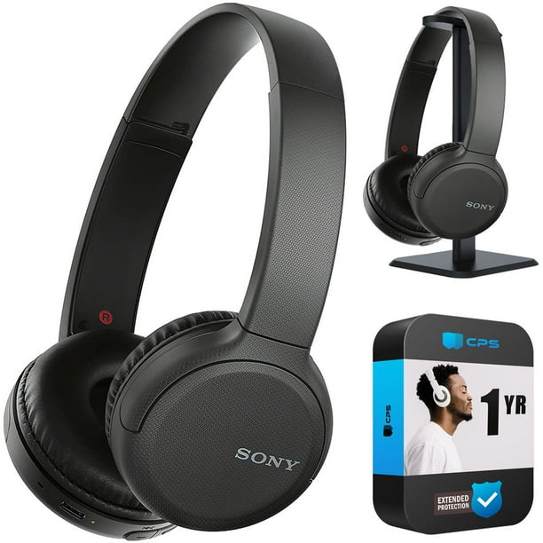 Gymnastiek Leeds stopcontact Sony WH-CH510 Premium On-Ear Wireless Headphones (Black) with 1-Year  Warranty Bundle - Walmart.com