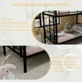 thumbnail image 7 of Leumius Twin Over Twin Bunk Bed for Kids Boys Girls, Metal Bunk Bed with Ladders & Guardrail,Convertible 2 Beds,Black, 7 of 7
