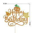 thumbnail image 2 of Cake Topper YQLXDHBD de Acción de Gracias y Cumpleaños con Brillo, 2 of 7