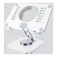 thumbnail image 1 of Tablet Stand 360° Rotation Desk Riser Multi-Angle Height Adjustable Aluminum Dock Foldable Holder for iPad for Xiaomi Tablet Laptop (Acrylic Stand), 1 of 7