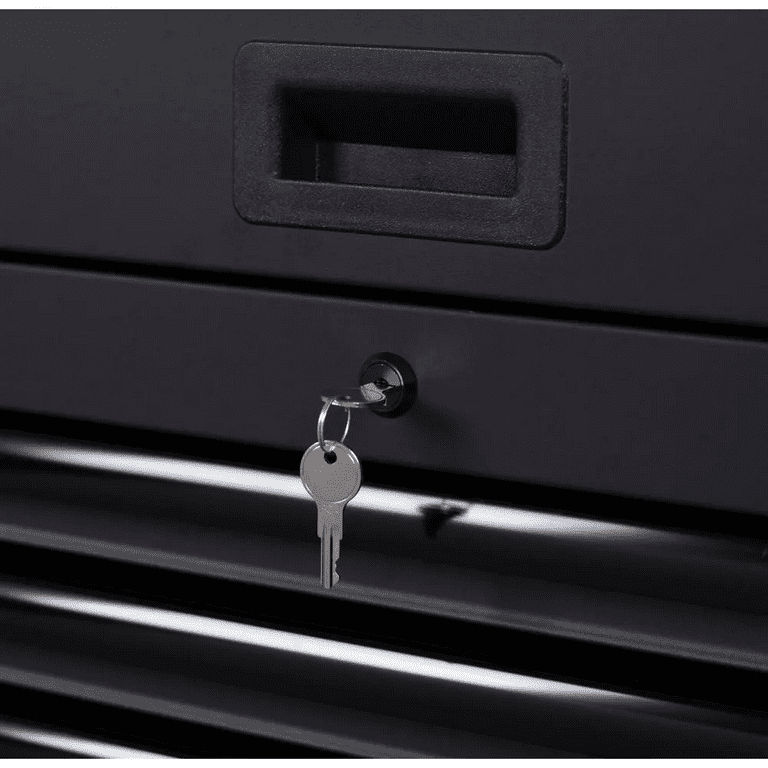 Heavy Duty 52 in. 15 Drawer Matte Black Tool Chest Combo