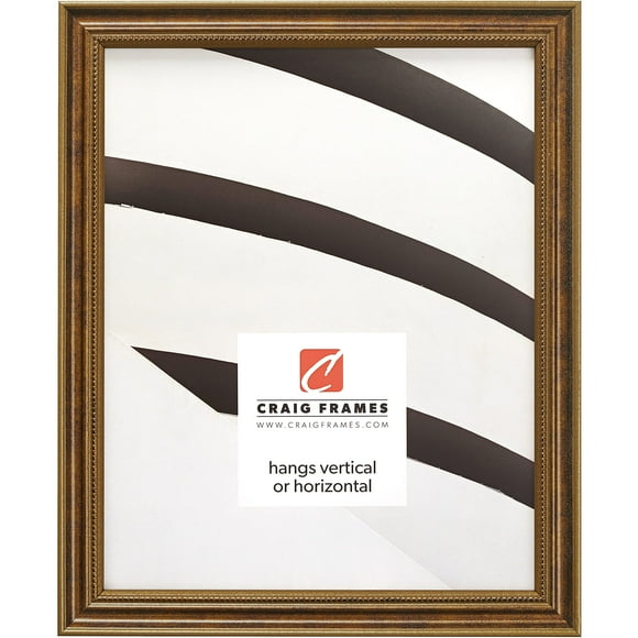 Craig Frames 314BR, Ornate Bronze Picture Frame, 13 x 19 Inch