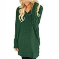 thumbnail image 2 of gakvbuo Fall Sweaters for Women Plus Size Pullover Tops Fall 2022 Women'S Casual Long Sleeve Pockets O-Neck Solid Color T-Shirts Blouse Tops, 2 of 8