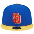 thumbnail image 2 of Men's New Era  Royal/Yellow San Diego Padres Empire 59FIFTY Fitted Hat, 2 of 5