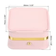 thumbnail image 2 of Uxcell Velvet Necklace Box Single Slot Vintage Jewelry Holder for Wedding Engagement Style 3, Pink, 2 of 5