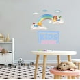 thumbnail image 1 of KIDS ROOM - Home Bedroom Lettering Art Rainbow Cloud Kids Decoration Kids Room Quote Design Multicolored Vinyl Playroom Nursery Wall Decal Sticker 36" x 40", 1 of 5