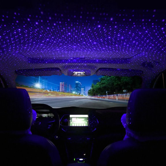 USB Interior Atmosphere Color Star Sky Lamp Ambient Star Light LED Projector