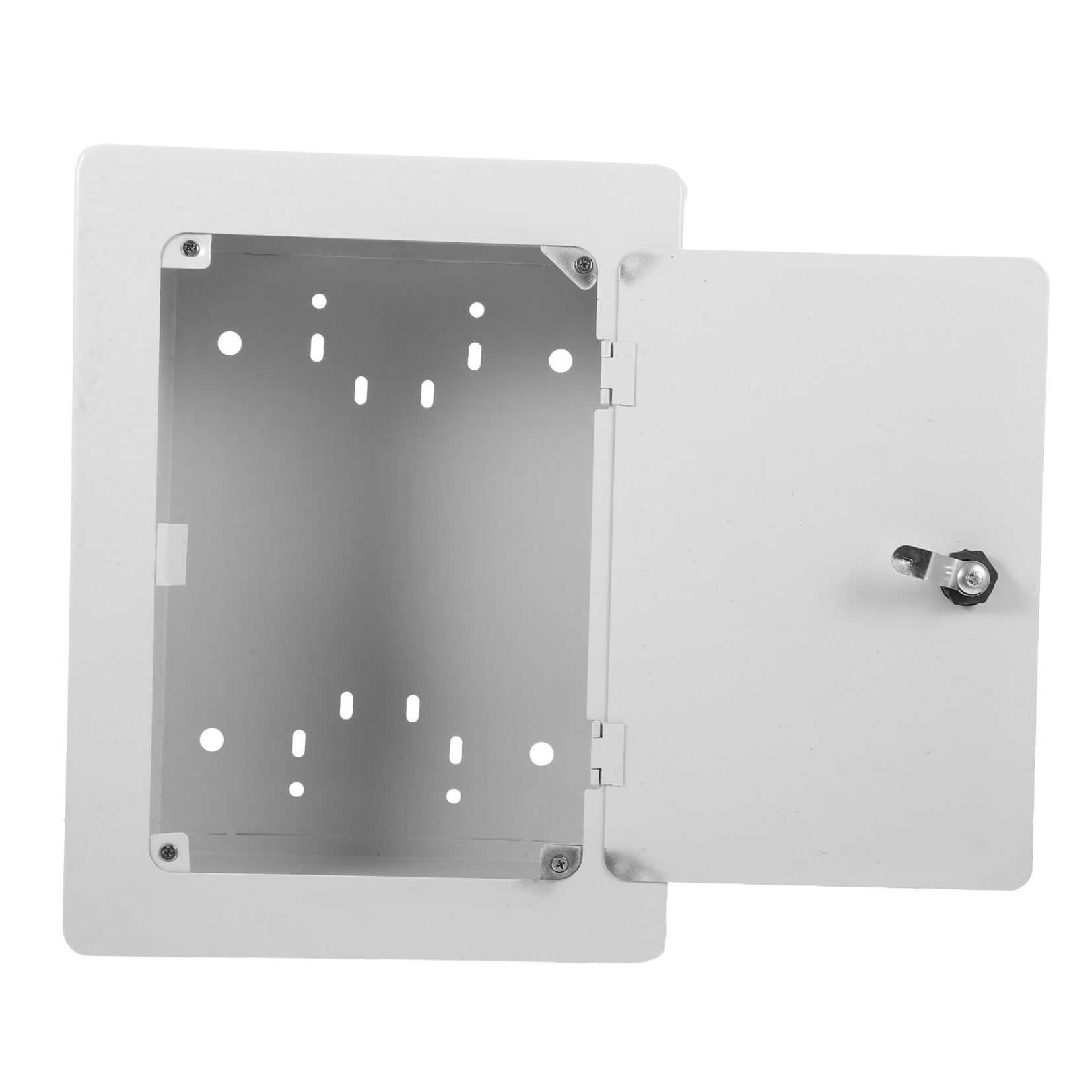 PBPBOX White Metal Electrical Box for Outdoor Use Weatherproof Breaker Box for Home