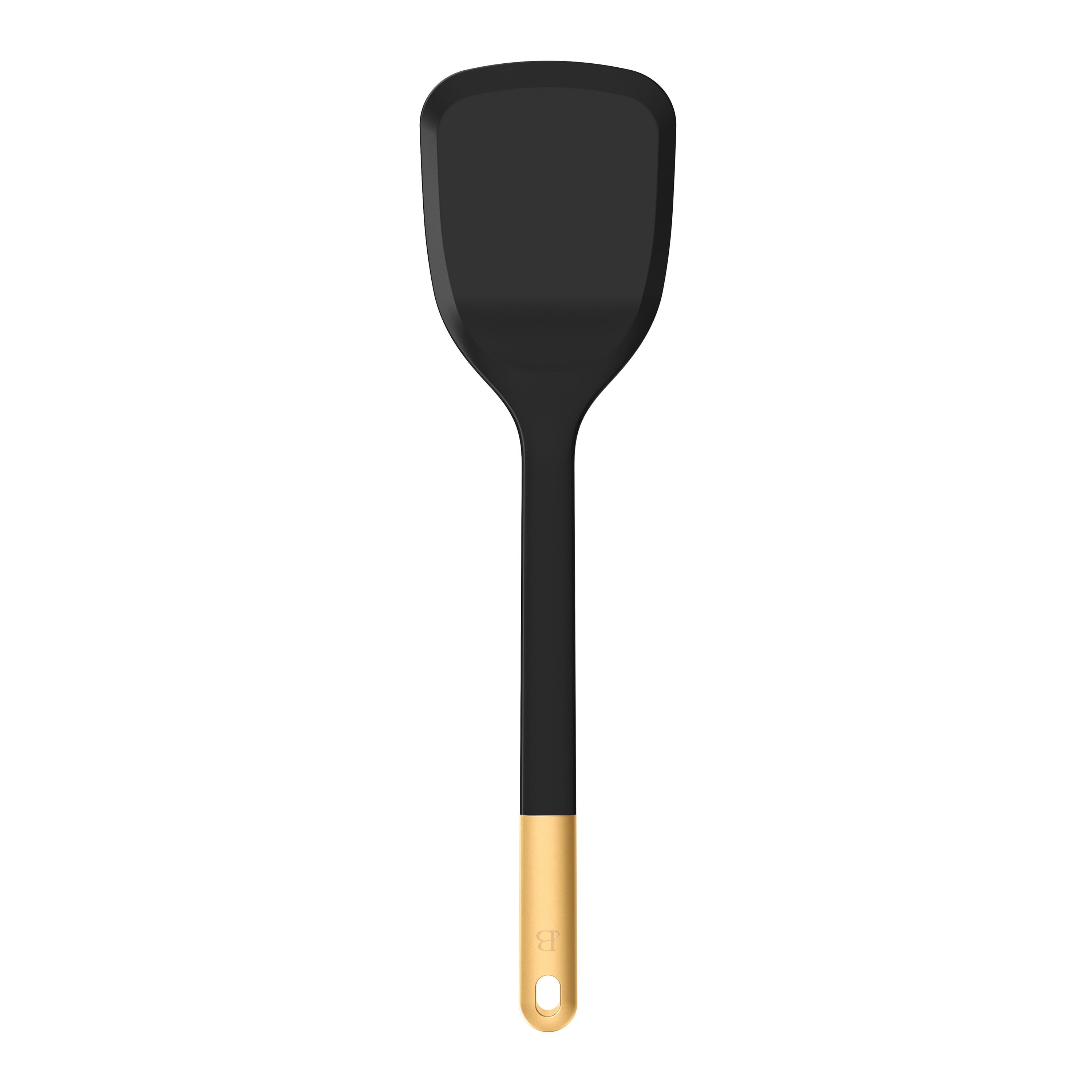 Beautiful 3-Piece Silicone Kitchen Utensil Tool Set, Black Sesame by Drew Barrymore