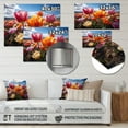 thumbnail image 4 of Designart "Tulips landscapes Of Color IV" Floral Metal Wall Art Prints, 4 of 5
