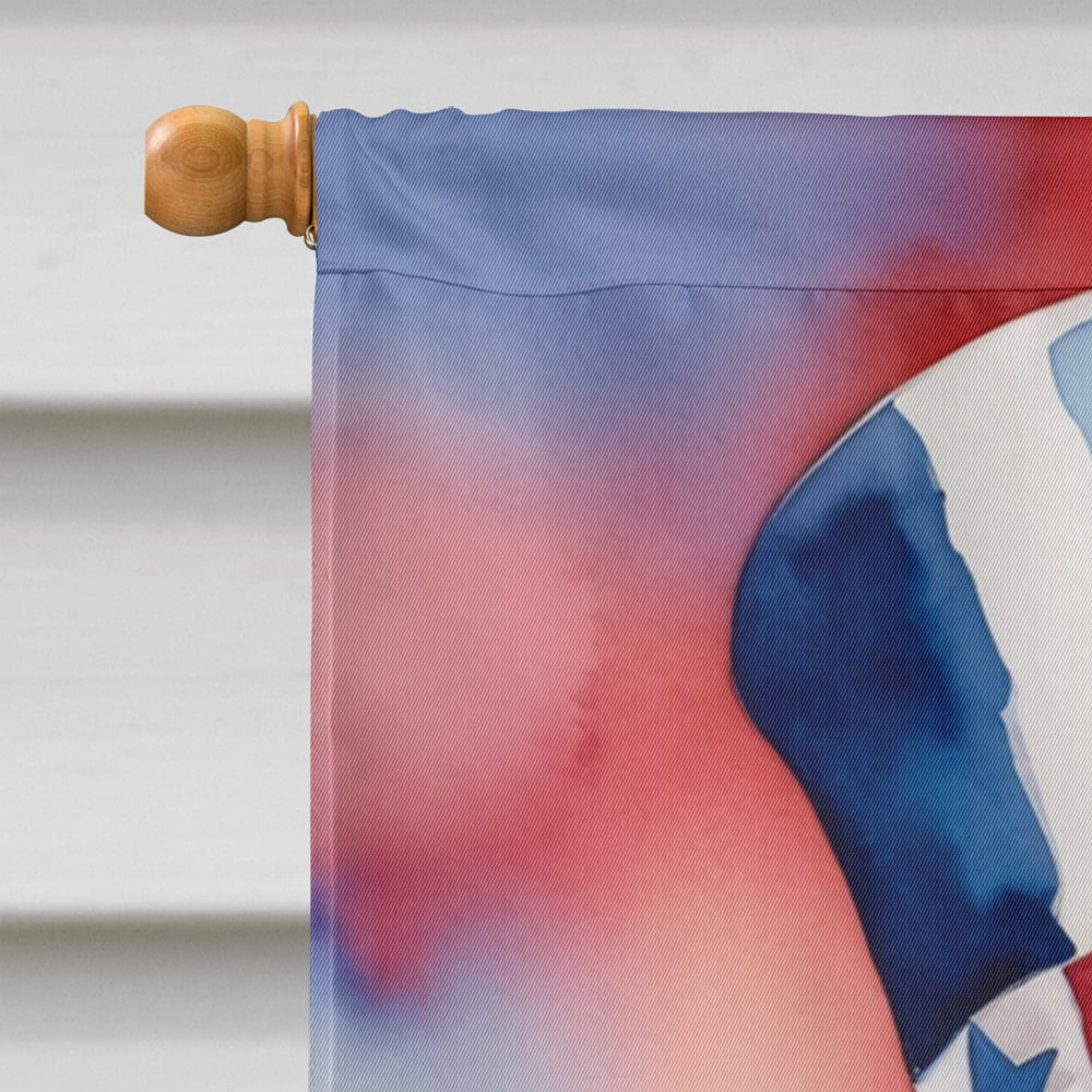 Fox Terrier Patriotic American House Flag