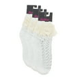thumbnail image 4 of MeMoi Women's Whimsy Lace Anklet Socks - Womens - Female, One Size, White, 4 of 4