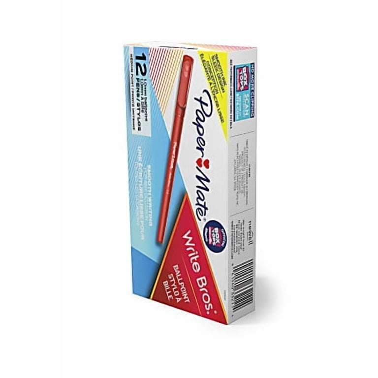 Paper Mate Write Bros. Ballpoint Pens, Red, 12 Count photo 2